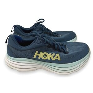 Hoka Bondi 8 Mens Running Shoes 12.5D Blue Mountain Spring Harbor Mist 1123202